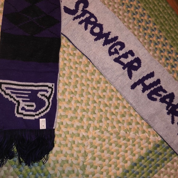 Stonehill College Purple “Ace” the Skyhawk Scarf - Picture 2 of 7